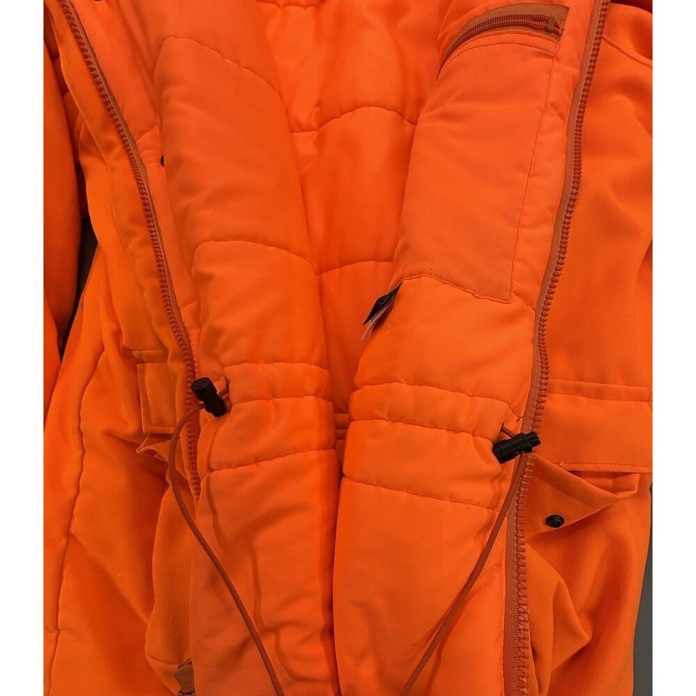 Vintage L.L.Bean Blaze Orange Hunting Jacket Men’s XL Field Coat Game Pockets - Picture 9 of 13